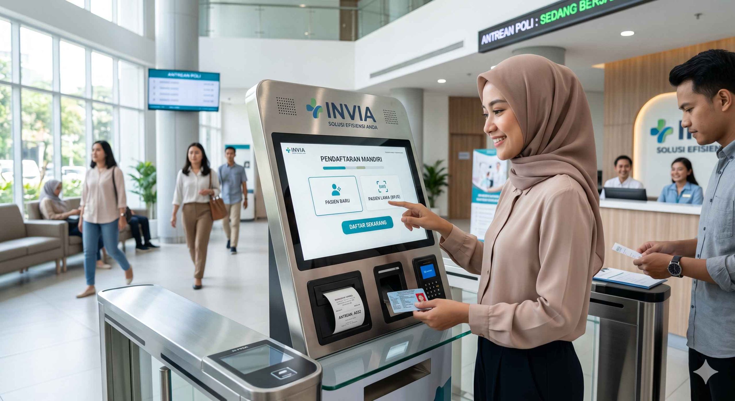 mesin anjungan pendaftaran mandiri distributor